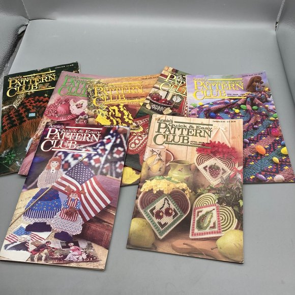 Vintage Annie's Pattern Club Magazine Lot, Quick and Easy Crafting Fun, 1990s - Picture 1 of 3
